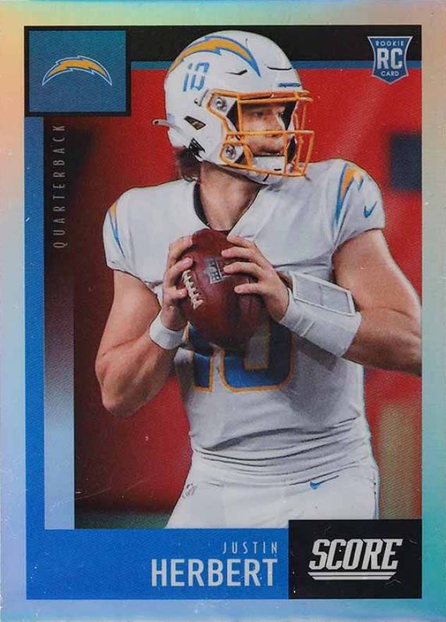 2020 Panini Chronicles Score Justin Herbert #443 Football Card