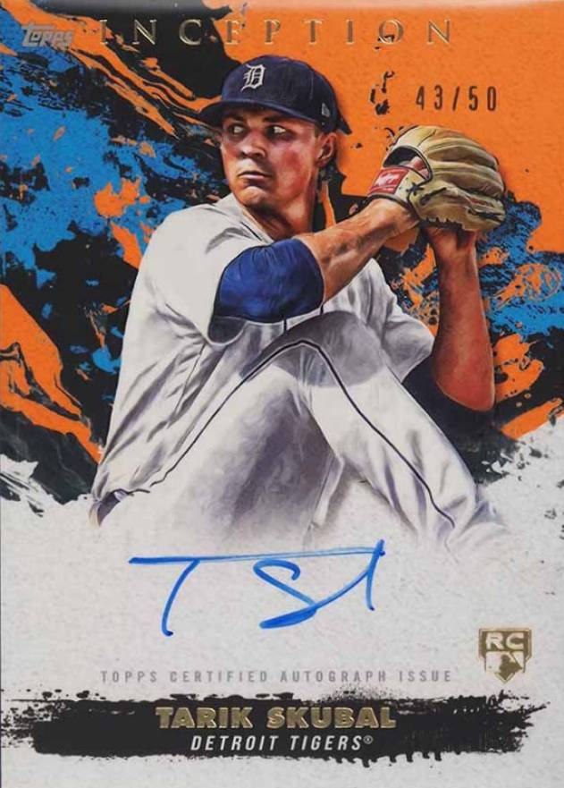 2021 Topps Inception Rookie and Emerging Star Autographs Tarik Skubal #TKS Baseball Card