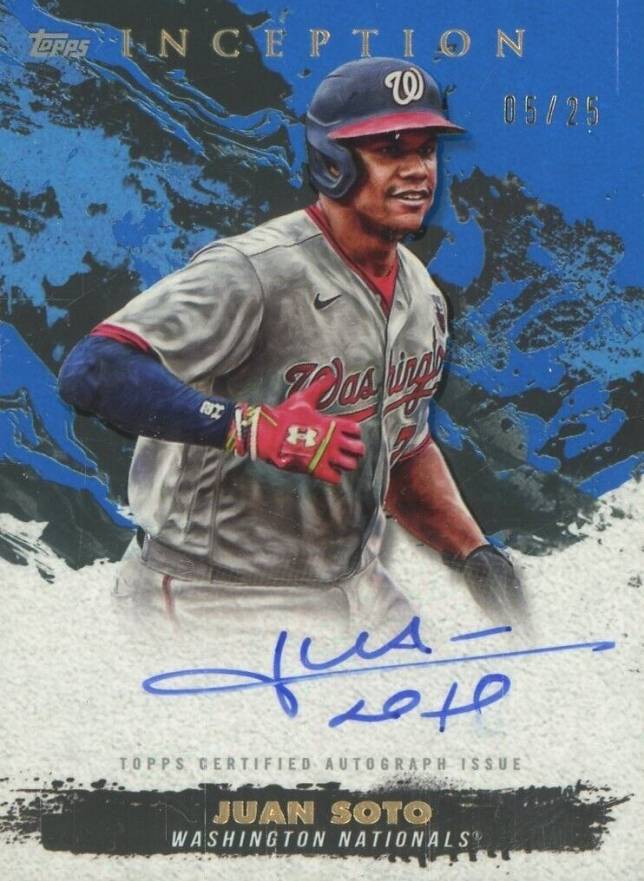 2021 Topps Inception Rookie and Emerging Star Autographs Juan Soto #JS Baseball Card