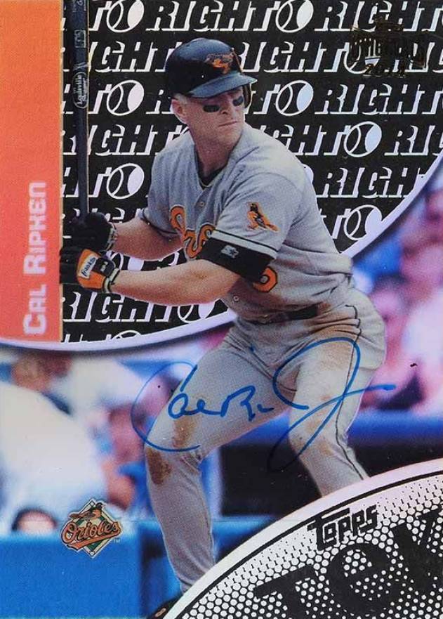 2014 Topps High Tek Buyback Autographs Cal Ripken Jr. #5-12 Baseball Card