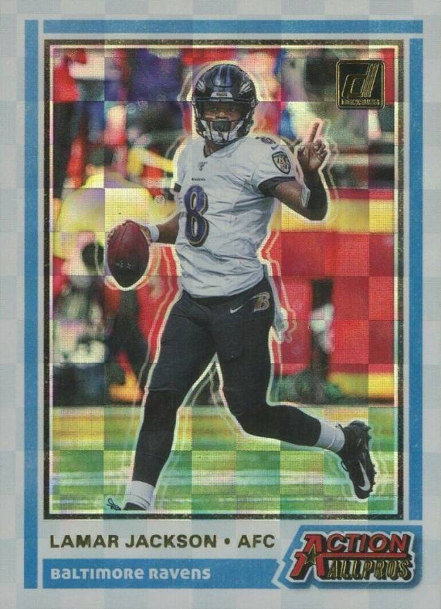 2020 Panini Donruss Action All-Pros Lamar Jackson #AAPLJ Football Card