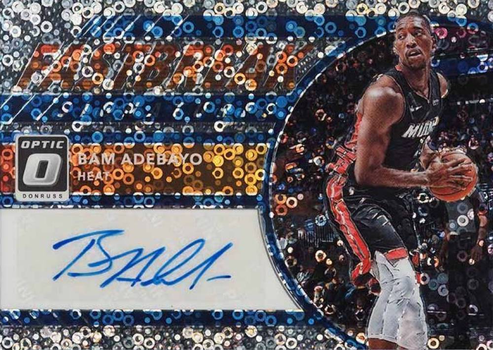 2017 Donruss Optic Fast Break Signatures Bam Adebayo #BAM Basketball Card