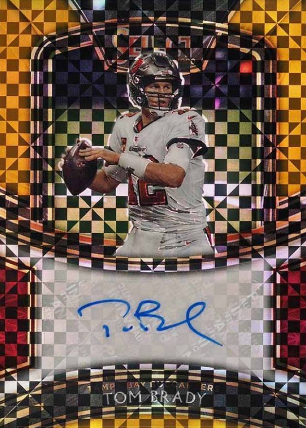 2020 Panini Select Signatures Prizm Tom Brady #SITBR Football Card