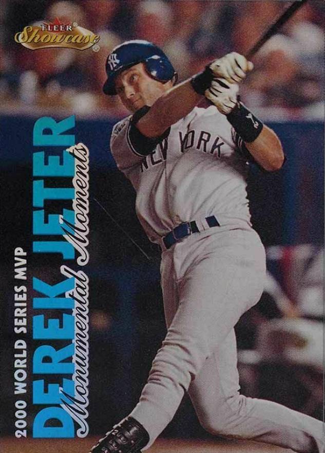 2001 Fleer Showcase Monumental Moments Derek Jeter #5 Baseball Card