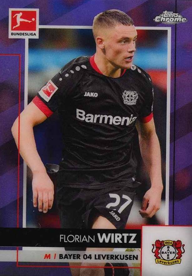 2020 Topps Chrome Bundesliga Florian Wirtz #64 Soccer Card