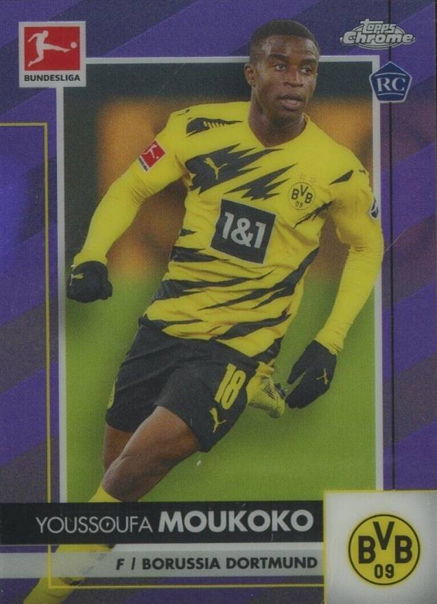 2020 Topps Chrome Bundesliga Youssoufa Moukoko #29 Soccer Card