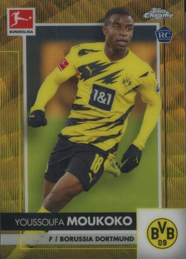 2020 Topps Chrome Bundesliga Youssoufa Moukoko #29 Soccer Card