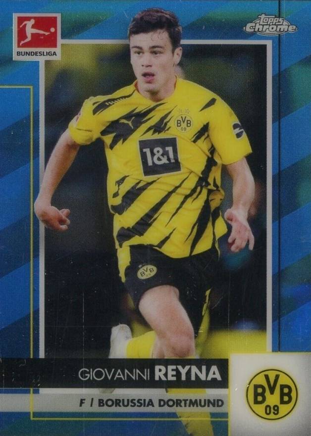 2020 Topps Chrome Bundesliga Giovanni Reyna #33 Soccer Card