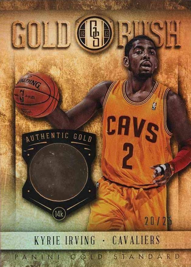 2012 Panini Gold Standard Gold Rush Kyrie Irving #8 Basketball Card