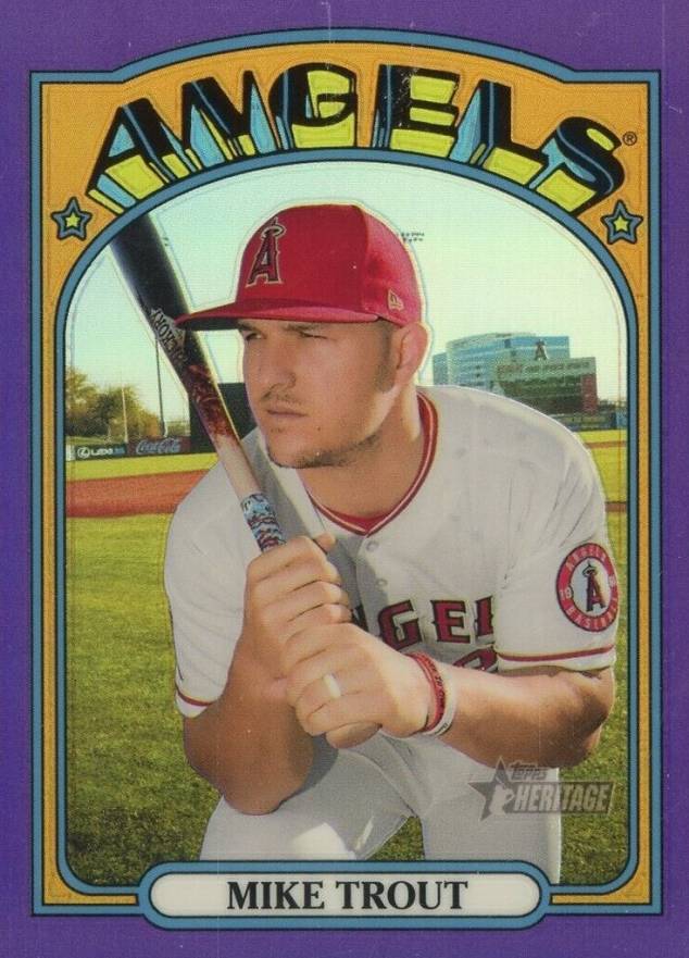 2021 Topps Heritage Mike Trout #169 Baseball Card