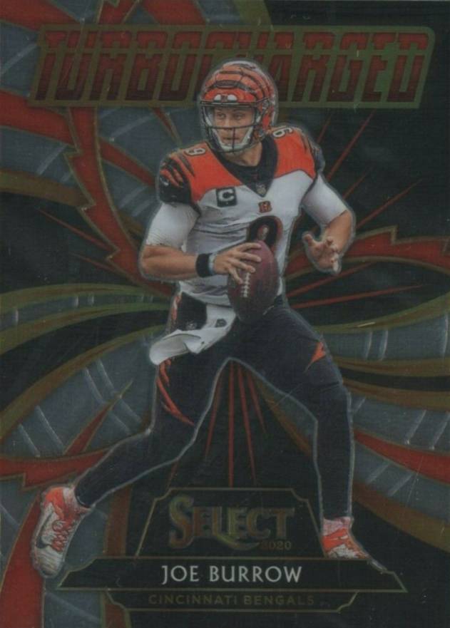 2020 Panini Select Turbocharged Joe Burrow #T20 Football Card