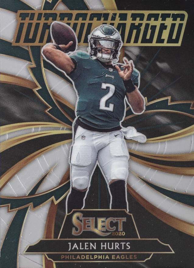 2020 Panini Select Turbocharged Jalen Hurts #T25 Football Card