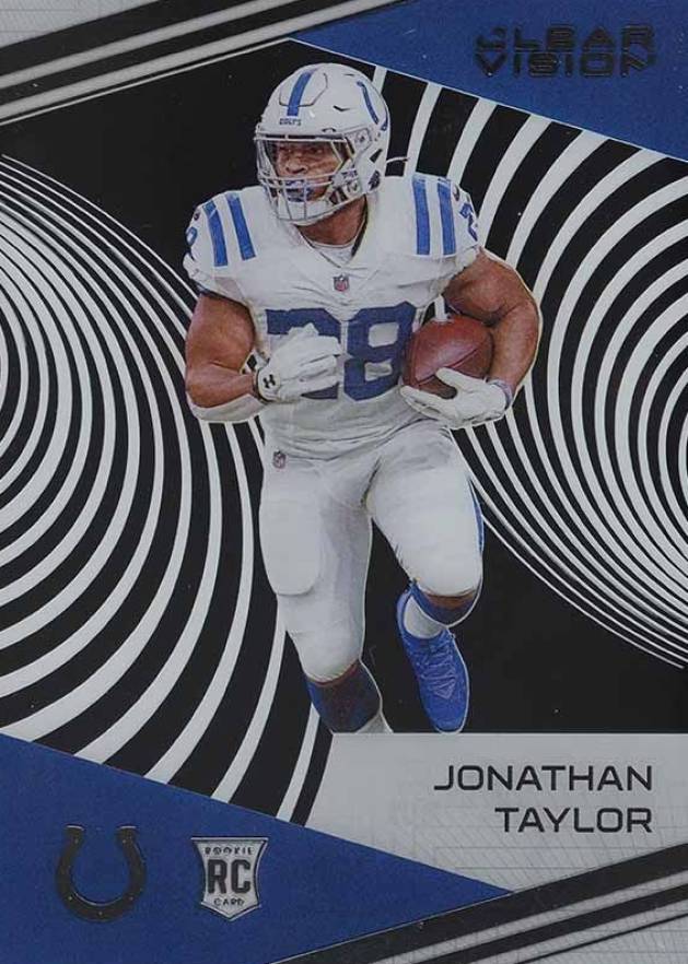 2020 Panini Chronicles Clear Vision Rookies Jonathan Taylor #CV7 Football Card