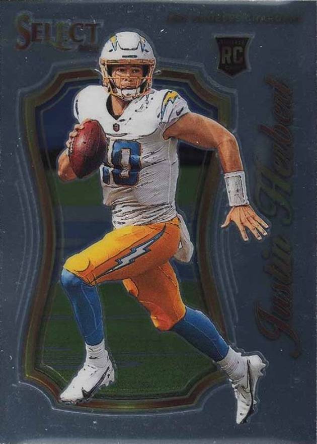 2020 Panini Select Select Certified Rookies Justin Herbert #SCR4 Football Card