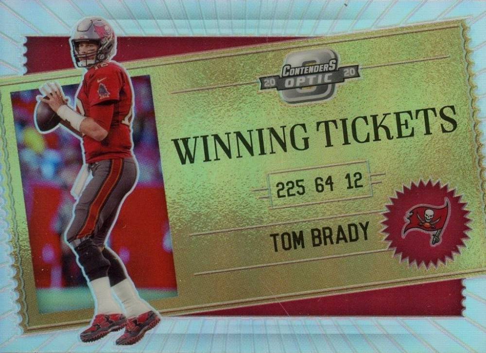 2020 Panini Contenders Optic Winning Tickets Tom Brady #WT3 Football Card