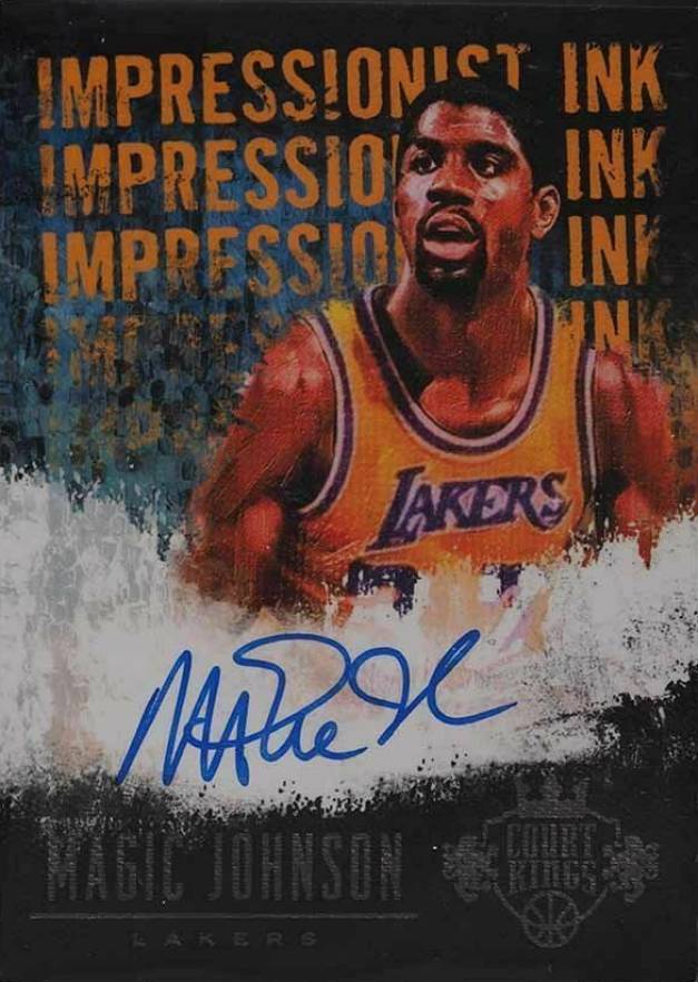 2013 Panini Court Kings Impressionist Ink Magic Johnson #19 Basketball Card