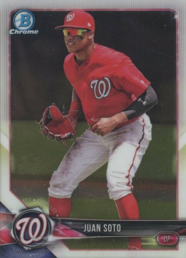 2018 Bowman Prospects Chrome Juan Soto #52 Baseball Card