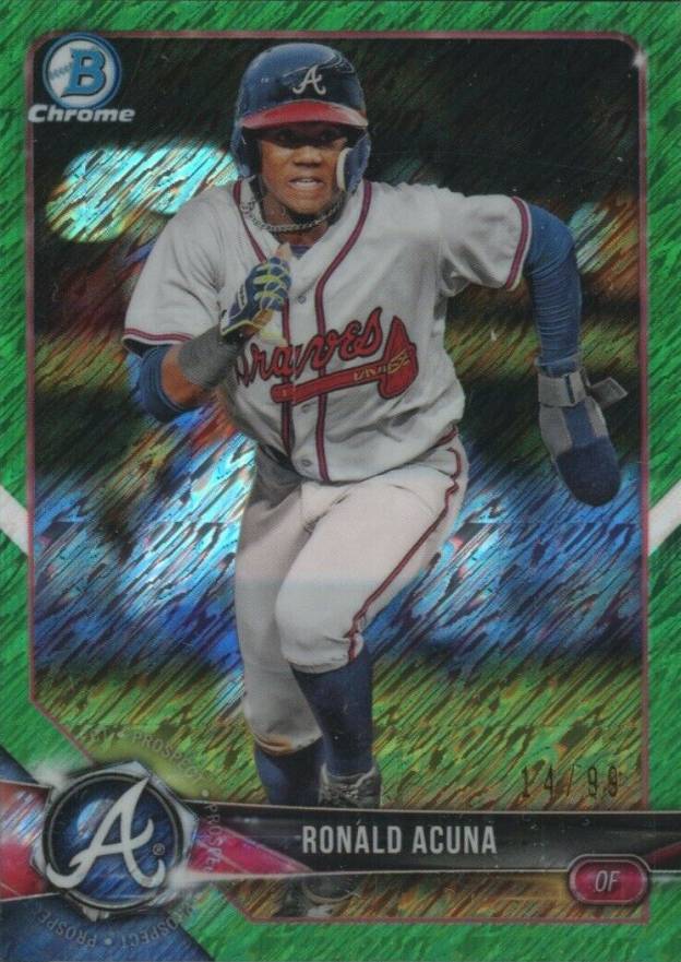 2018 Bowman Prospects Chrome Ronald Acuna Jr. #1 Baseball Card