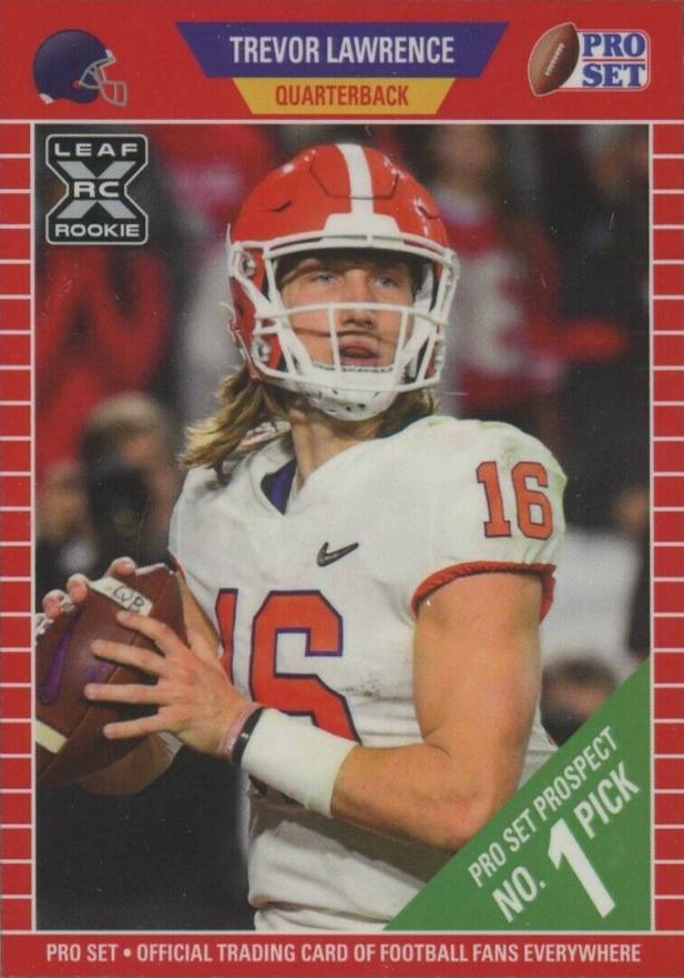 2021 Leaf Pro Set Autographs Trevor Lawrence #PSA1 Football Card