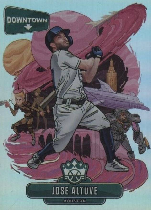 2021 Panini Diamond Kings Downtown Jose Altuve #D18 Baseball Card