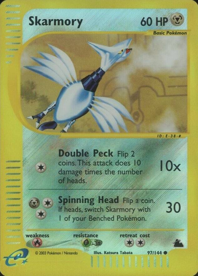 2003 Pokemon Skyridge Skarmory #97 TCG Card