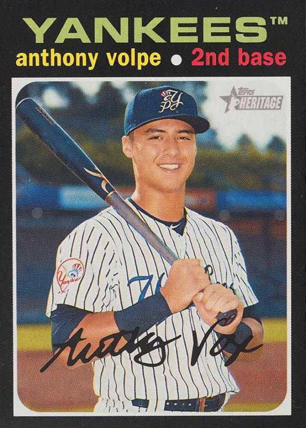 2020 Topps Heritage Minor League Anthony Volpe #87 Baseball Card