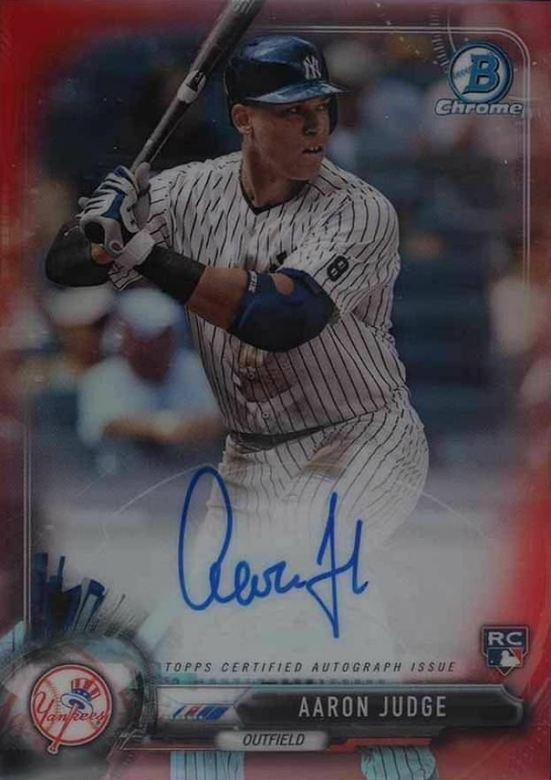 2017 Bowman Rookie Autographs Aaron Judge #CRAAJ Baseball Card