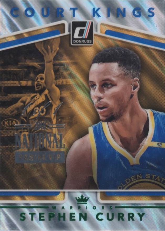 2017 Panini Donruss Court Kings Stephen Curry #35 Basketball Card