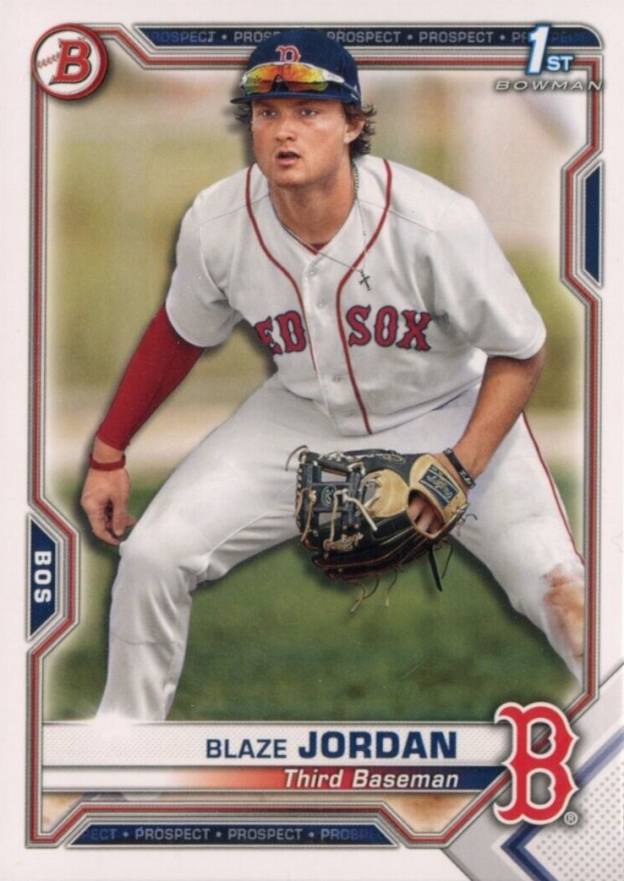 2021 Bowman Paper Prospects Blaze Jordan #BP71 Baseball Card