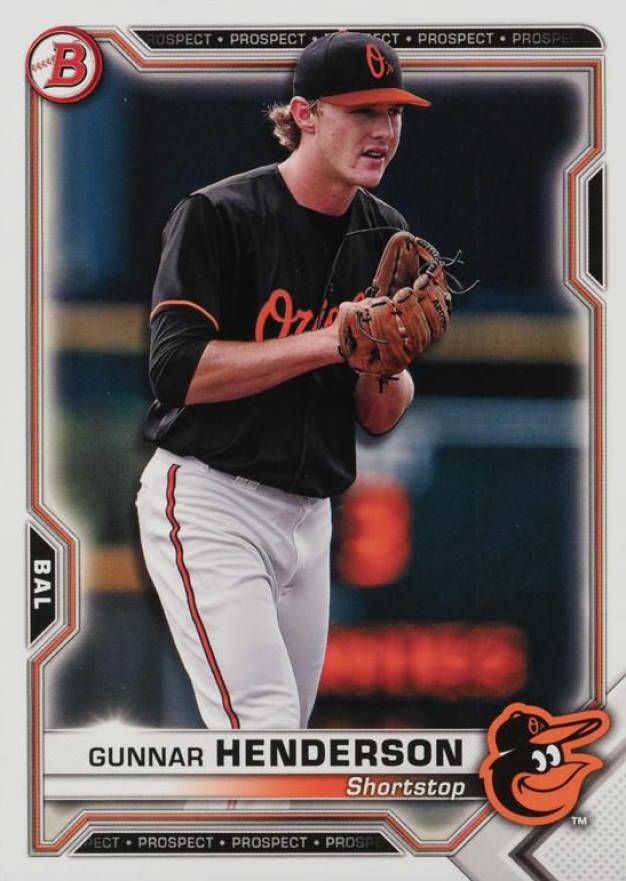 2021 Bowman Paper Prospects Gunnar Henderson #BP49 Baseball Card