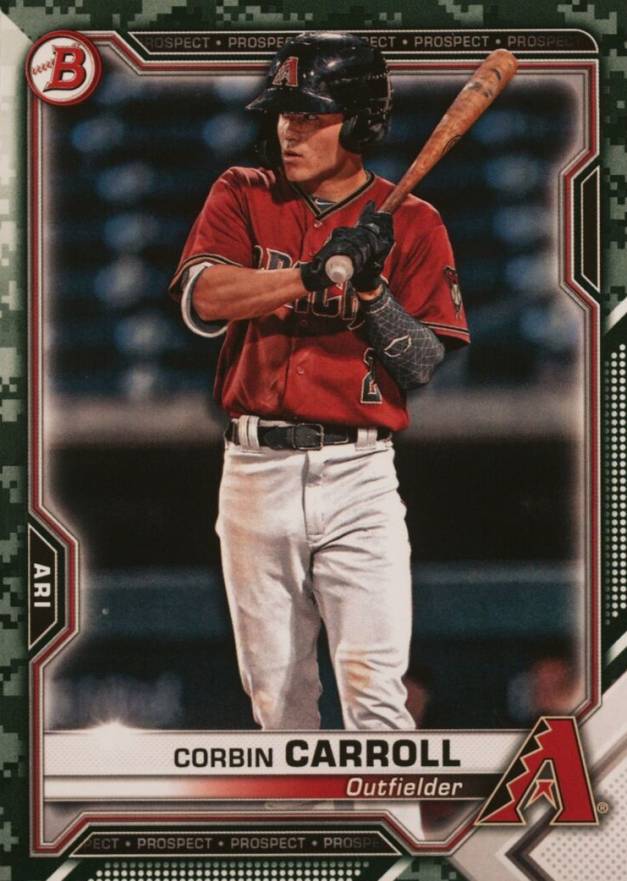 2021 Bowman Paper Prospects Corbin Carroll #BP142 Baseball Card