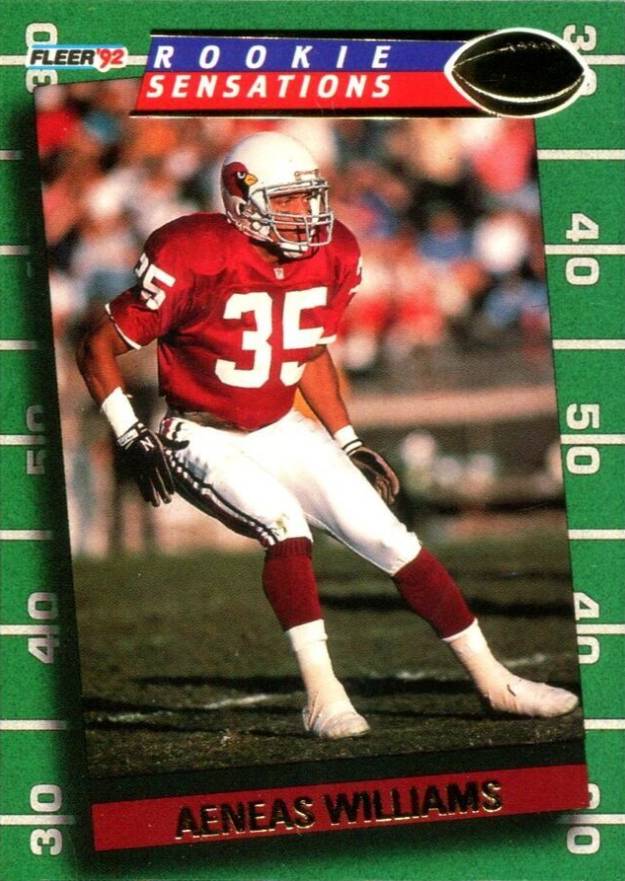 1992 Fleer Rookie Sensations Aeneas Williams #7 Football Card