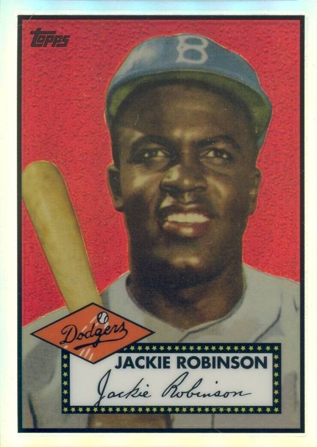 2013 Topps Factory Jackie Robinson Chrome Reprint Refractors Jackie Robinson #312 Baseball Card