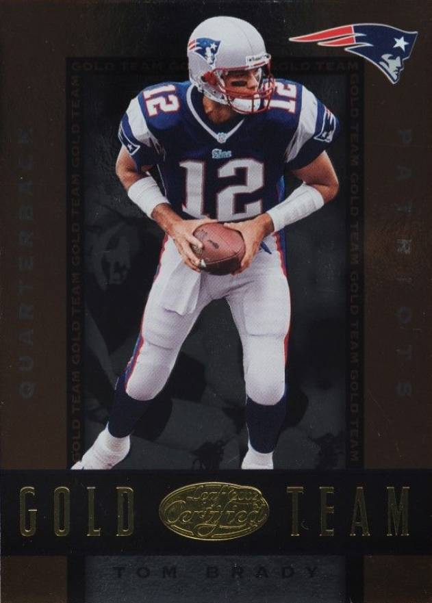 2002 Leaf Certified Gold Team Tom Brady #6 Football Card