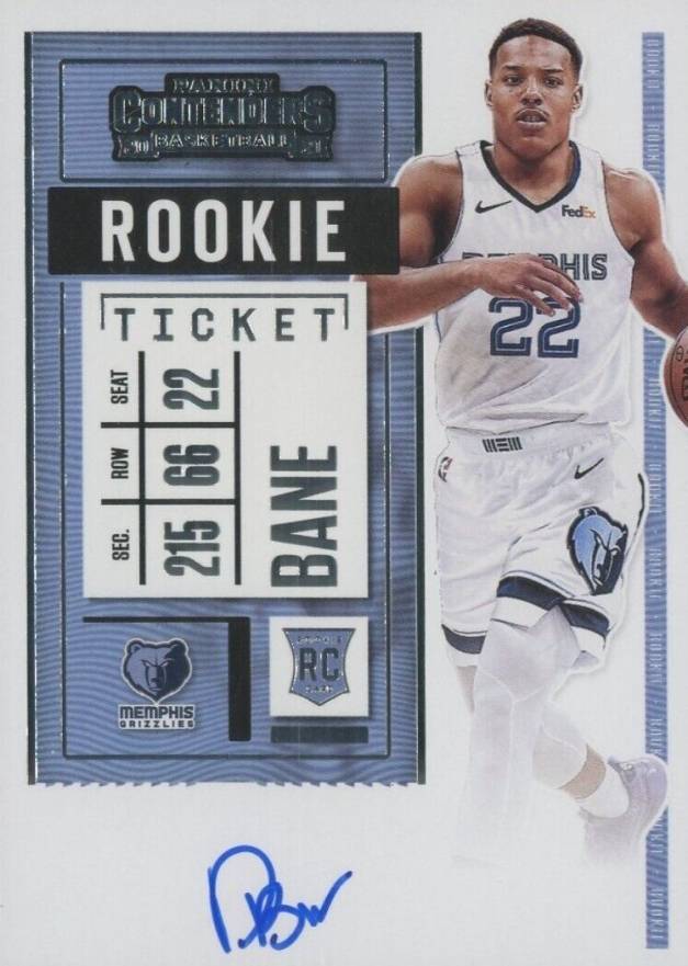 2020 Panini Contenders Desmond Bane #116 Basketball Card