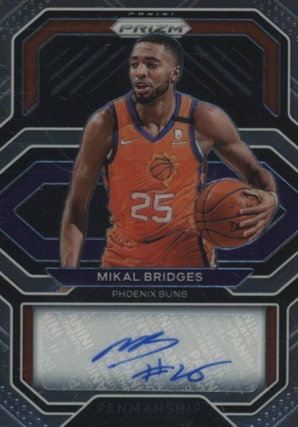 2020 Panini Prizm Penmanship Mikal Bridges #PEMKL Basketball Card