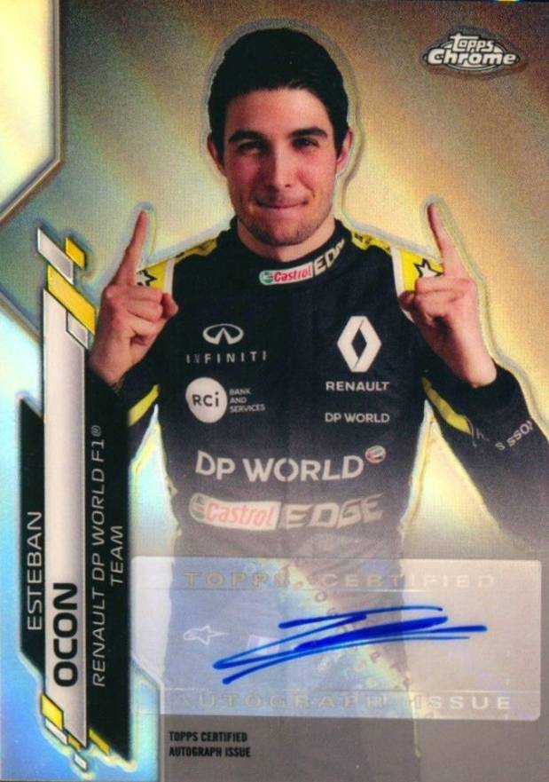 2020 Topps Chrome Formula 1 Autographs Esteban Ocon #EO Other Sports Card