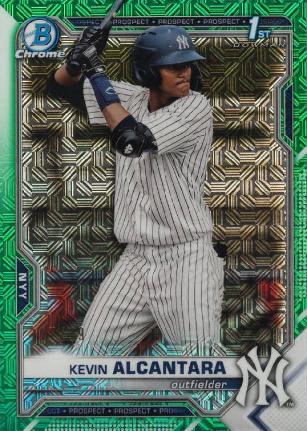 2021 Bowman Mega Box Chrome Kevin Alcantara #BCP97 Baseball Card