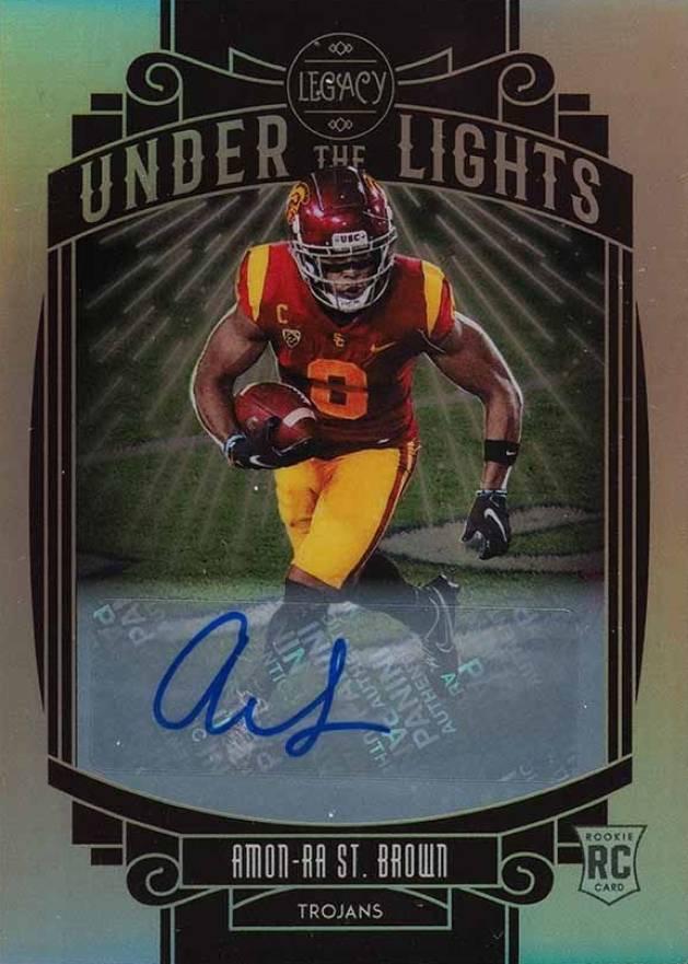 2021 Panini Legacy Under the Lights Amonra St. Brown #ULAS Football Card