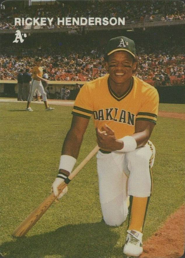 1984 Mother's Cookies A's Team Set Rickey Henderson #2 Baseball Card