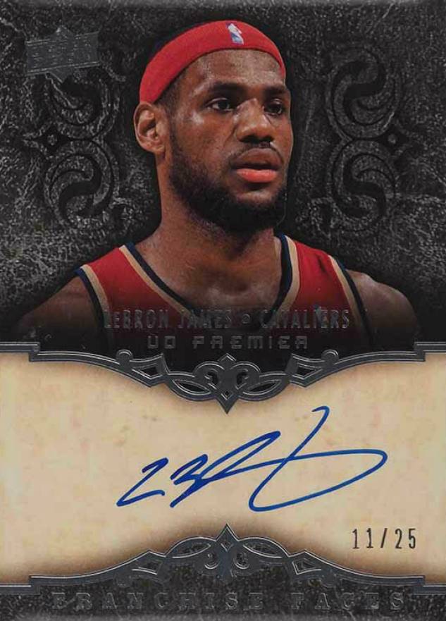 2008 Upper Deck Premier Franchise Faces Autograph LeBron James #FF-LJ Basketball Card