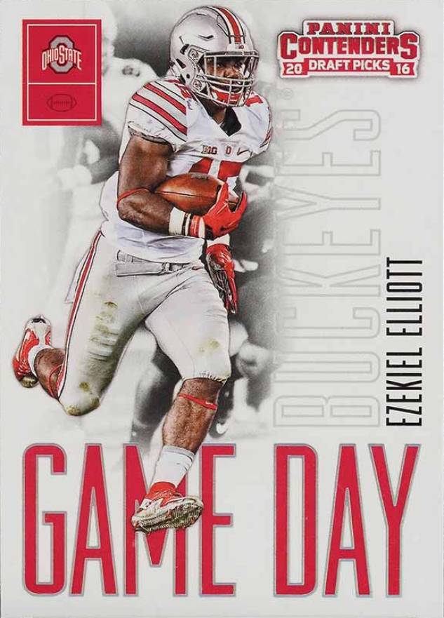 2016 Panini Contenders Draft Picks Game Day Tickets Ezekiel Elliott #5 Football Card