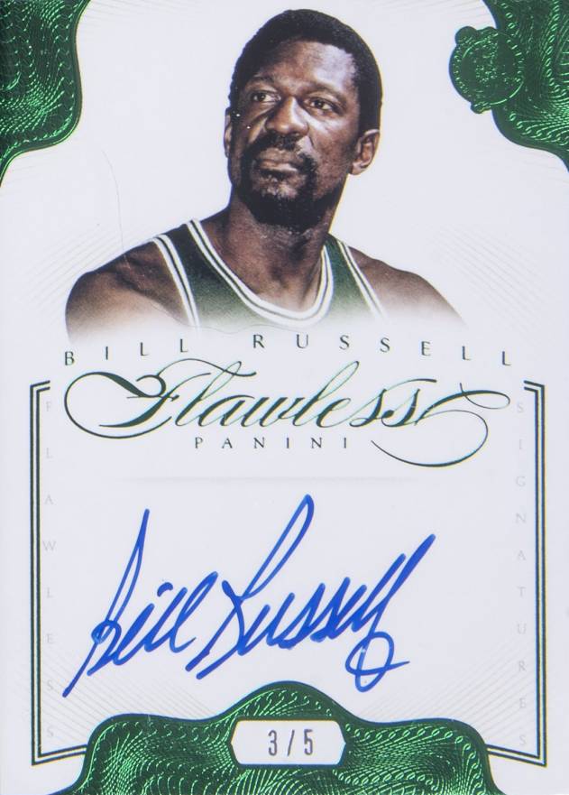 2012 Panini Flawless Signatures Bill Russell #37 Basketball Card