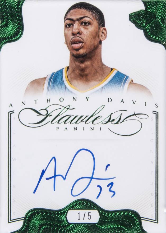 2012 Panini Flawless Signatures Anthony Davis #22 Basketball Card