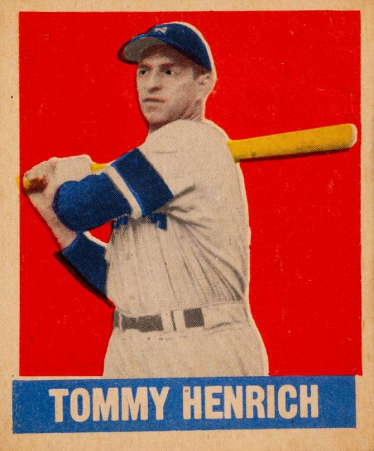 1948 Leaf Tommy Henrich #55 Baseball Card