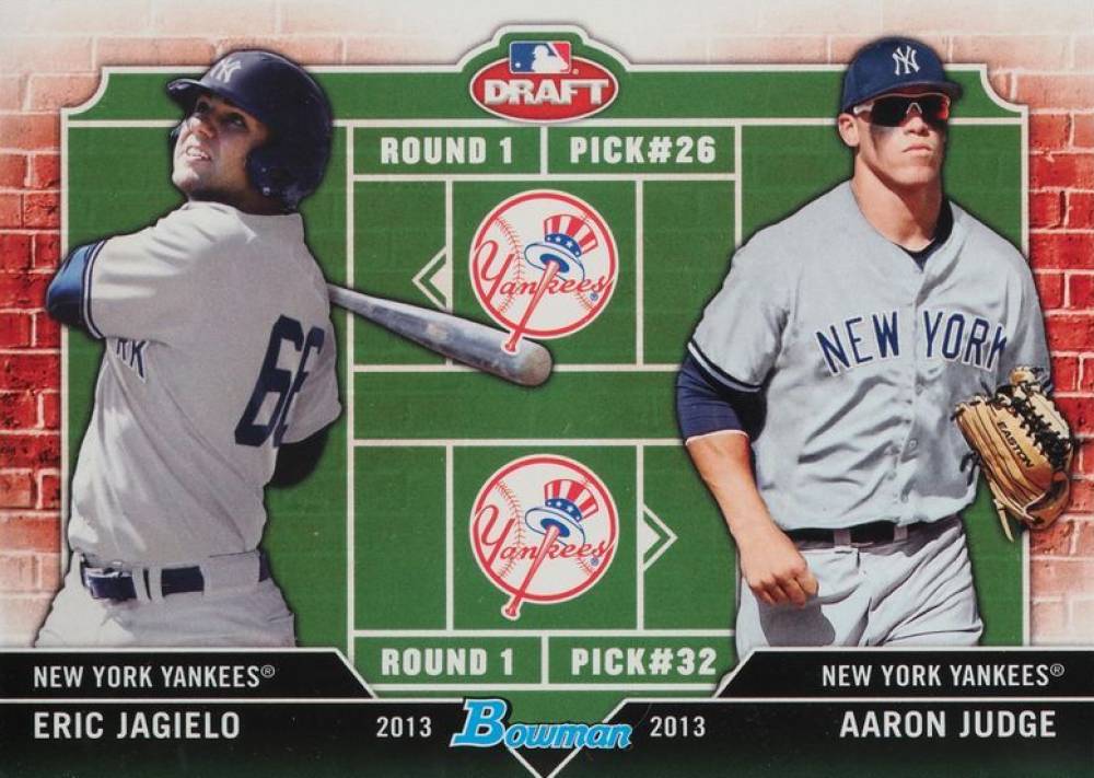 2013 Bowman Draft Picks & Prospects Dual Draftees Aaron Judge/Eric Jagielo #DD-JJ Baseball Card