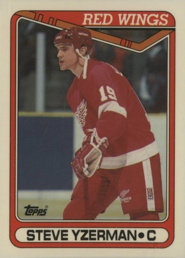 1990 Topps Tiffany Steve Yzerman #222 Hockey Card