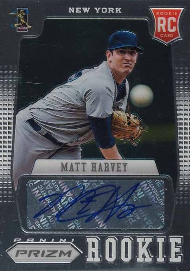 2012 Panini Prizm Rookie Autograph Matt Harvey #RMH Baseball Card