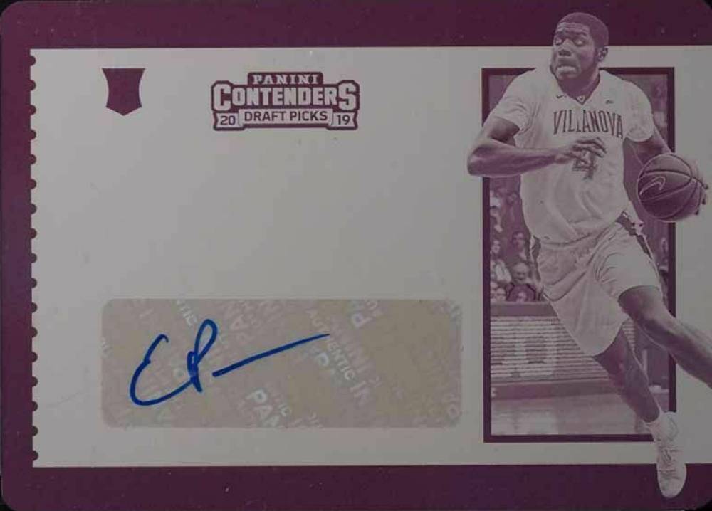 2019 Panini Contenders Draft Picks College Ticket Autographs Eric Paschall #81 Basketball Card