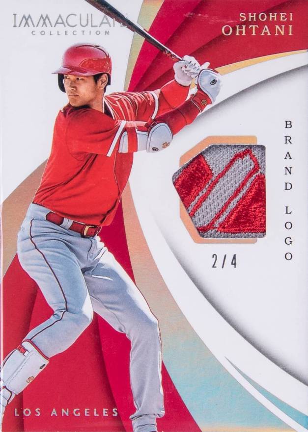 2018 Panini Immaculate Immaculate Swatches Shohei Ohtani #IS-SO Baseball Card